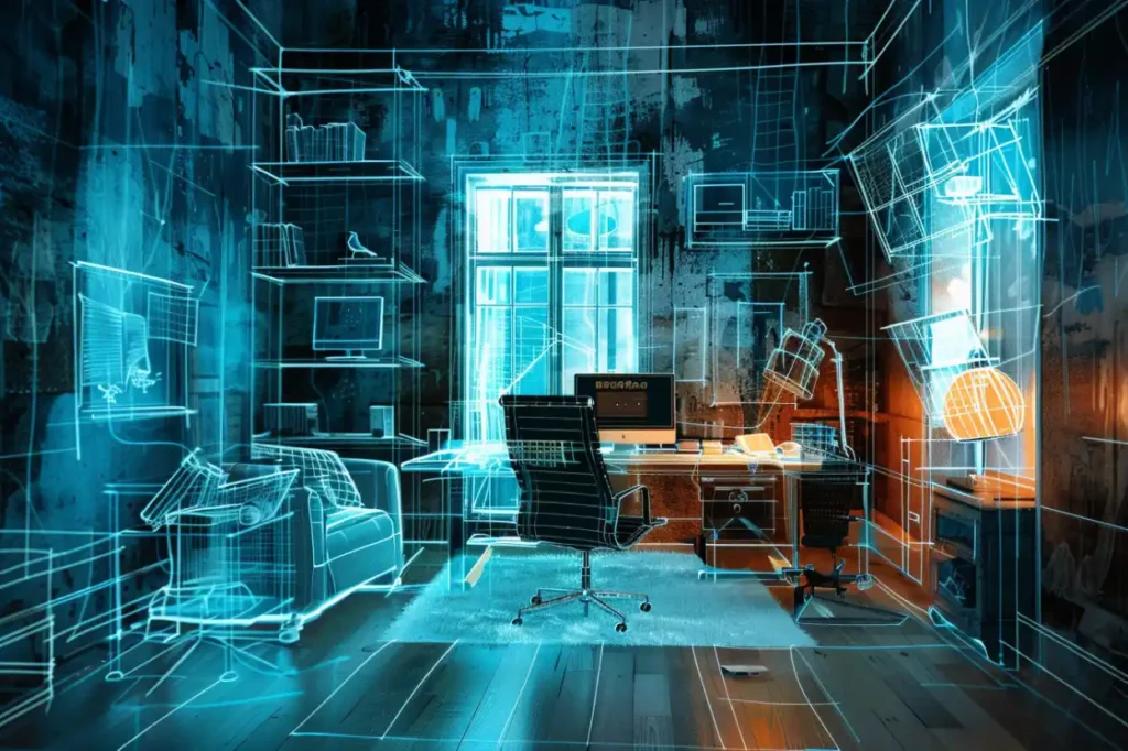 tecnología de interiorismo de AI House