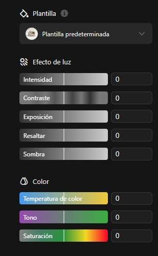 Ajuste de Color